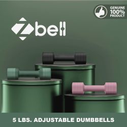 Zbell 5 Lbs Adjustable Dumbbells / Pair