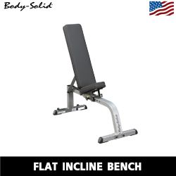 BODY-SOLID HEAVY DUTY FLAT INCLINE BENCH GFI21