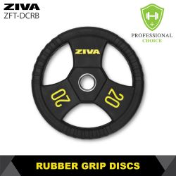 ZIVA PERFORMANCE RUBBER GRIP DISCS 1.25-25 Kg.7 Pairs