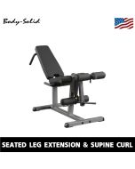 BODY-SOLID SEATED LEG EXTENSION & SUPINE CURL GLCE365